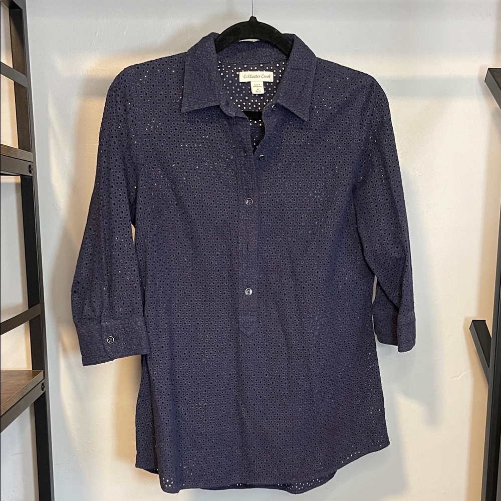 Coldwater creek - Dark Blue Casual Button Down Shirt